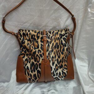 TUMI  Tumi Voyageur nylon and leather-trimmed crossbody bag Brown LARGE Like New